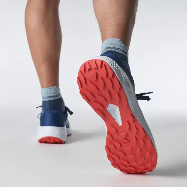  Férfi cipők SALOMON ALPHAGLIDE L47724300 BALLADA KÉK/SÖTÉTKÉK/TŰZPIROS 