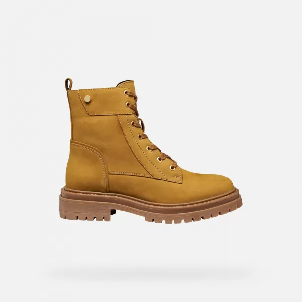 Női bokacsizma GEOX IRIDEA G009240 BOROSTYÁN 