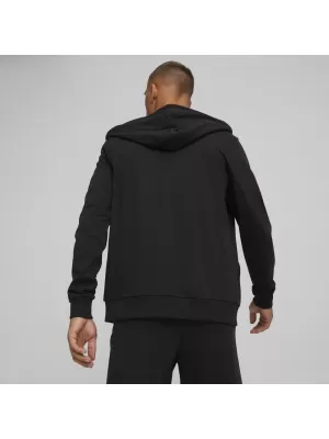 Férfi pulóver PUMA TEAMGOAL CASUALS HOODED JACK 658595_03 PUMA FEKETE/PUMA FEHÉR
