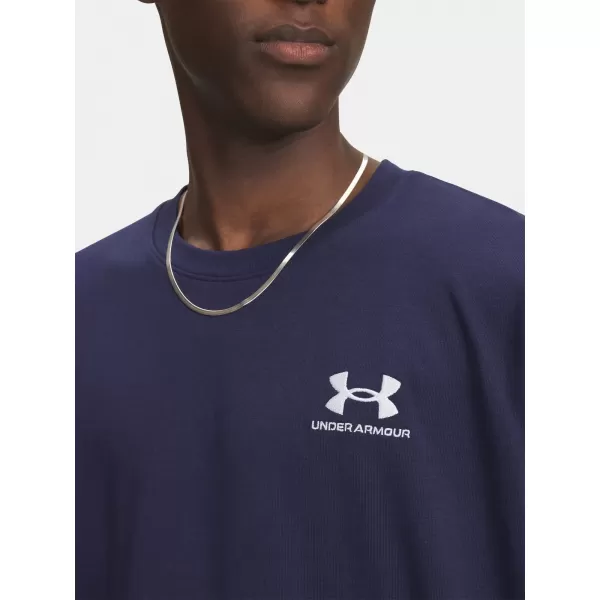  Férfi póló UNDER ARMOUR UA M LOGO EMB HEAVYWEIGHT SS 1373997-411 KÉK 