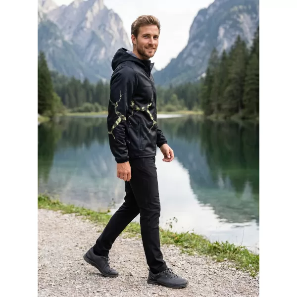  Férfi prémium softshell kabát ALTISPORT VOJ/ALM129JACK01 FEKETE/KATONAI 