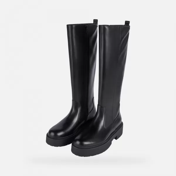  Női csizma GEOX SPHERICA EC7 G004247 FEKETE 