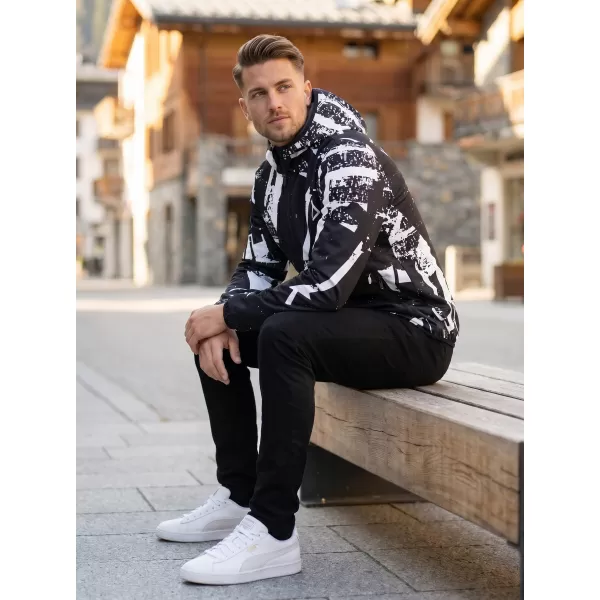  Férfi prémium softshell kabát ALTISPORT VOJ/ALM079JACK01 FEKETE-FEHÉR 