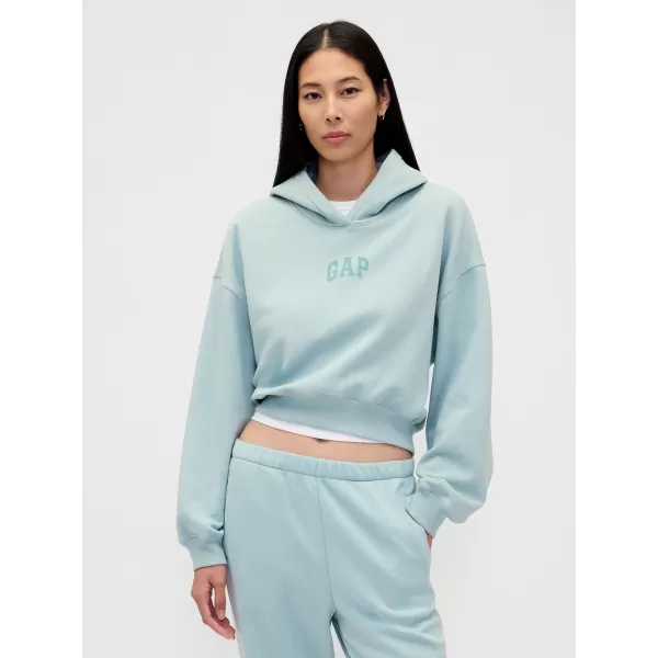 Női pulóver GAP LOGO CROPPED HOODIE PULLOVER 841725-20 VILÁGOS ŐSZ 