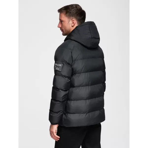  Férfi dzseki OMBRE OM-JAHP-0302 FEKETE 