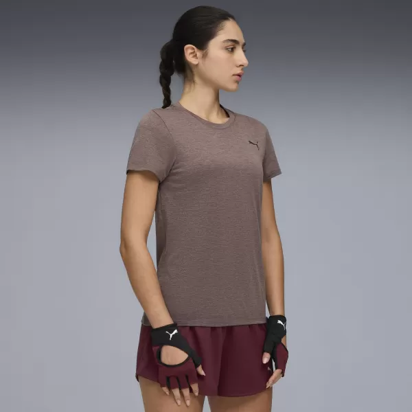  Női póló PUMA W TAD ESSENTIAL HEATHER TEE 525891-88 MAZSOLA HANGA 