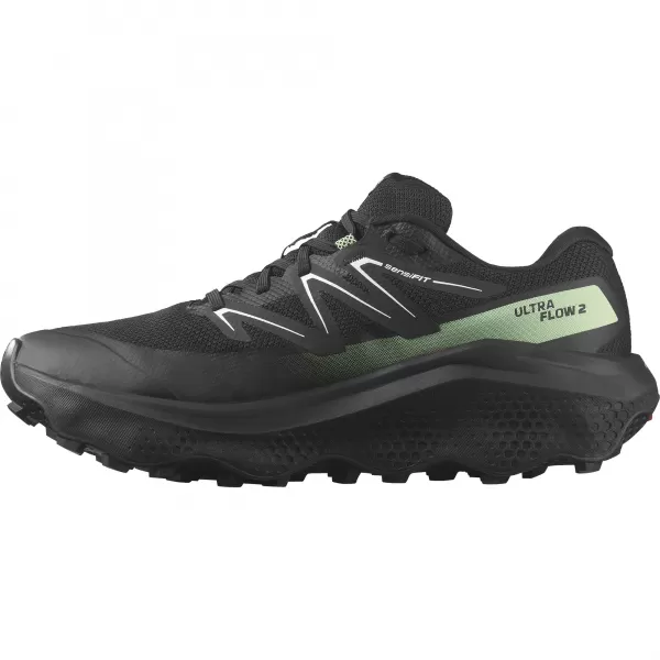  Férfi cipők SALOMON ULTRA FLOW 2 GTX L47981400 FEKETE/FEKETE/PATINA ZÖLD 