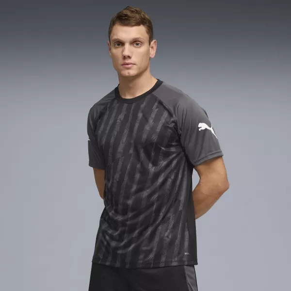  Férfi funkcionális póló PUMA INDIVIDUALLIGA GRAPH JERSEY 660578_03 PUMA FEKETE/PUMA FEHÉR 