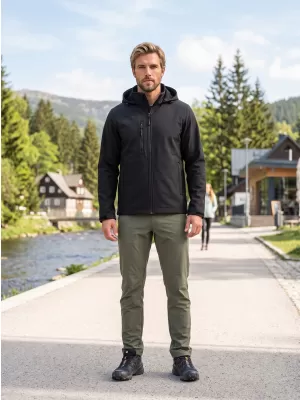 Férfi softshell kabát ALTISPORT NoPrint NP/ALM845 FEKETE