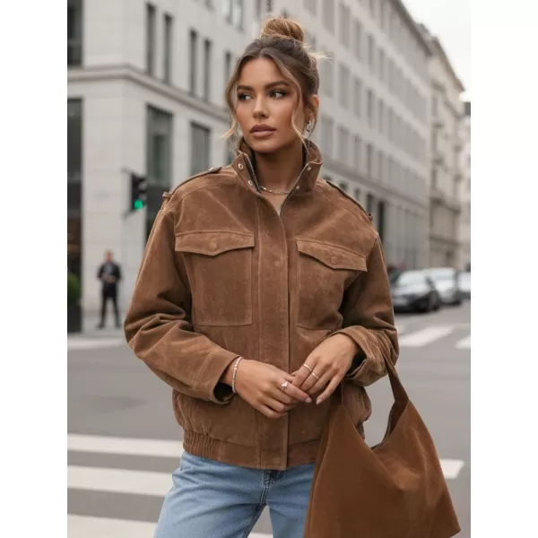  Női kabát DSTREET TY5644 BARNA 
