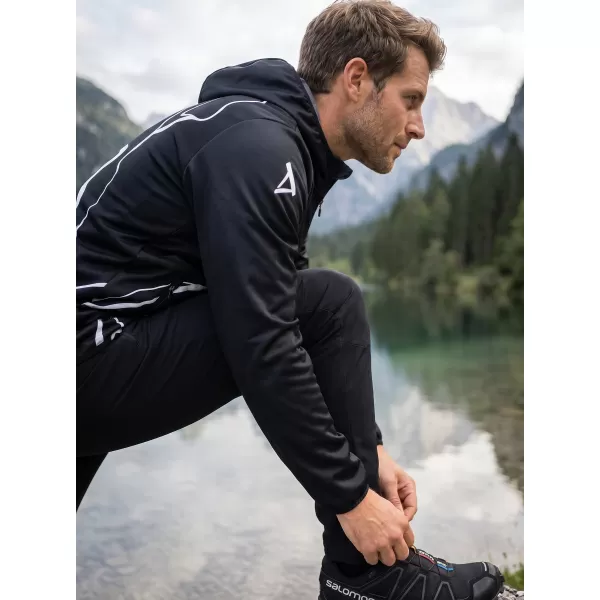  Férfi prémium softshell kabát ALTISPORT VOJ/ALM073JACK01 FEKETE 