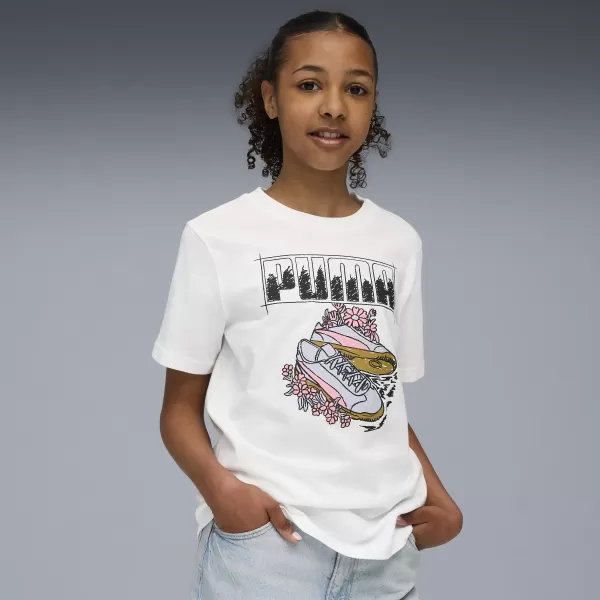  Gyermek póló PUMA GRAPHIC TEE 688496-02 PUMA FEHÉR 