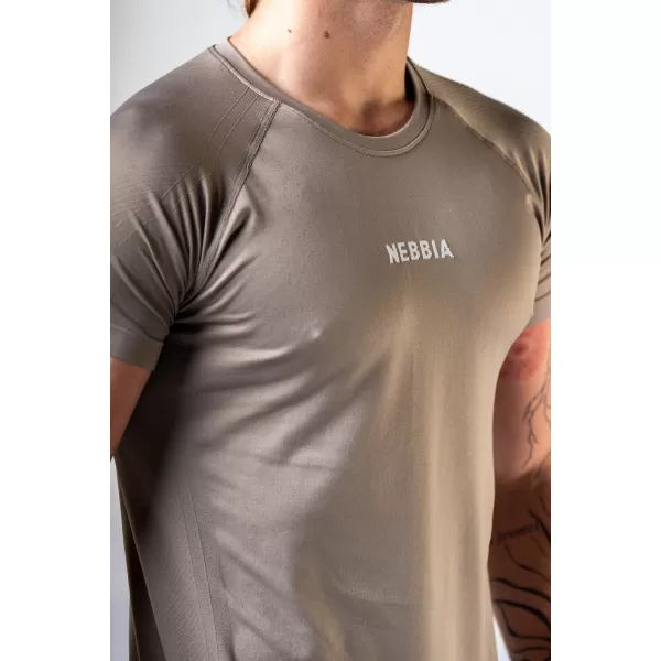  Varrat nélküli póló rövid ujjal POWER 900 LIGHT BROWN ASH Nebbia 