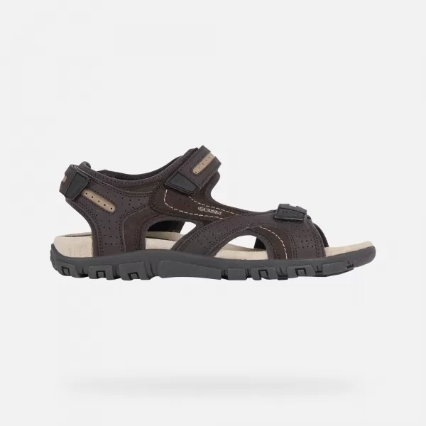  Férfi szandál GEOX UOMO SANDAL STRADA G003039 SÖTÉTBARNA 