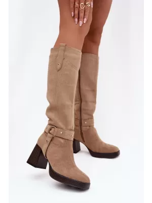 Női csizma BOTO ALESSARA 40612 KHAKI