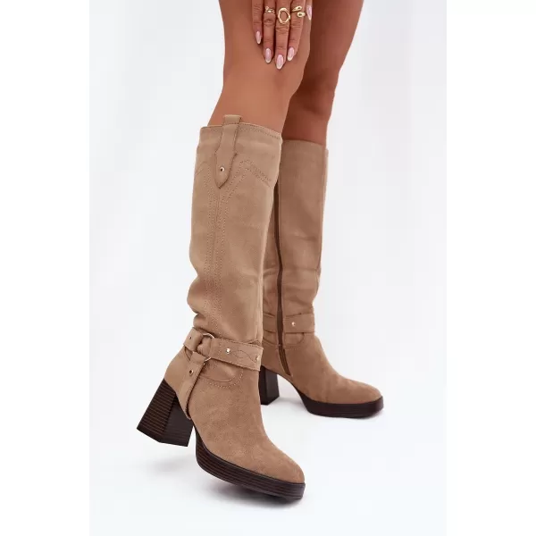  Női csizma BOTO ALESSARA 40612 KHAKI 