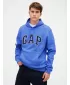 Férfi pulóver GAP LOGO HOODIE PULLOVER 674148-22 SZÉP KÉK