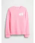Gyermek pulóver GAP CREW SWEATSHIRT 839149-05 NEON RÓZSASZÍN RÓZSA