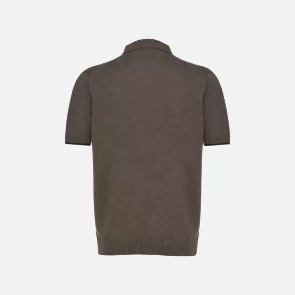  Férfi póló GEOX KNIT G012317 KHAKI 