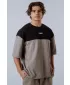 Túlméretezett póló POWER 898 LIGHT BROWN ASH Nebbia