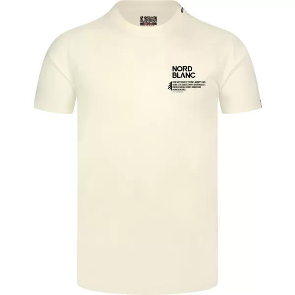  Férfi póló NORDBLANC NOTHINGNESS NBSMT8150 FEHÉR 