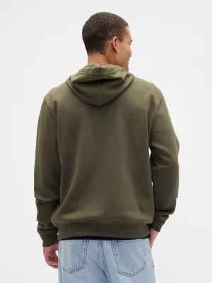 Férfi pulóver GAP LOGO HOODIE ZIP 674144-21 FEKETE MOHA