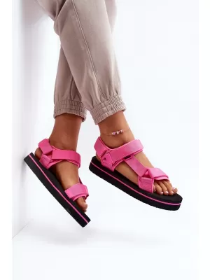 Női szandál LEE COOPER LCW-23-34-2613 FEKETE/FUKSZIA