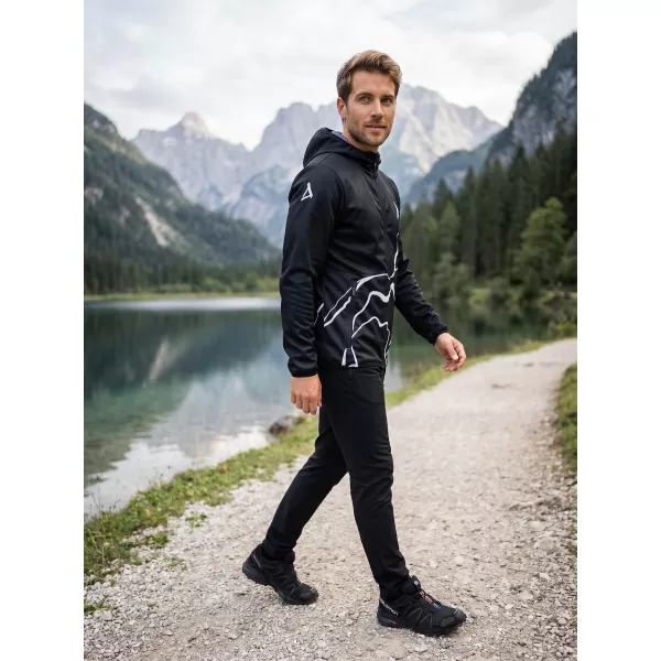  Férfi prémium softshell kabát ALTISPORT VOJ/ALM073JACK01 FEKETE 