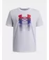 Fiú póló UNDER ARMOUR B LOGO BLUR SS 6009280-100 FEHÉR