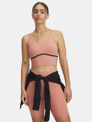 Női felső UNDER ARMOUR MERIDIAN PIPED CROP TANK 6003529-696 RÓZSASZÍN