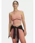 Női felső UNDER ARMOUR MERIDIAN PIPED CROP TANK 6003529-696 RÓZSASZÍN