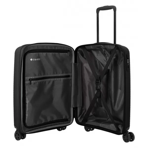  Bőrönd TRAVELITE AIR STRIPE 4W S EXP FEKETE 