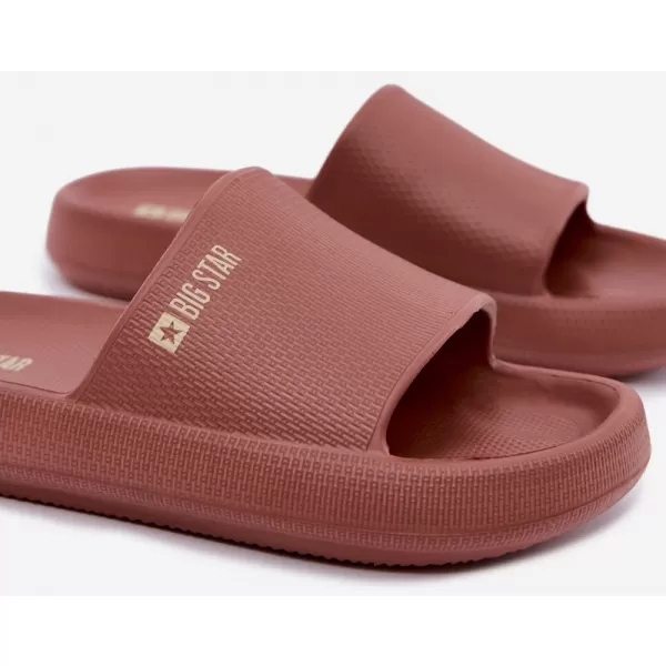  Női papucs BIG STAR SHOES UU274088 VÖRÖS ÁRNYALATAI 