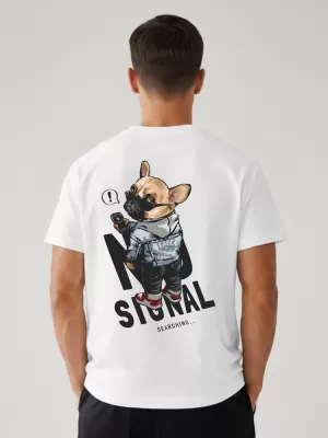 Férfi póló DSTREET NX4009R-WH-O FEHÉR