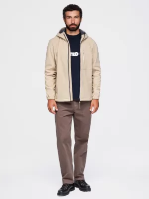 Férfi softshell kabát OMBRE OM-JANP-0292 HOMOK
