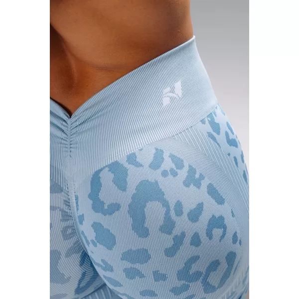  Kompressziós push-up rövidnadrág leopárdmintával NEBBIA PRIMAL 856 KÉK LEOPÁRD 