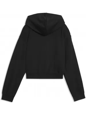 Gyermek pulóver PUMA ESS 2 COLOR NO. 1 LOGO SHORT LENGTH HOOD 68607255 PUMA FEKETE/VILÁGOS LEVENDULA
