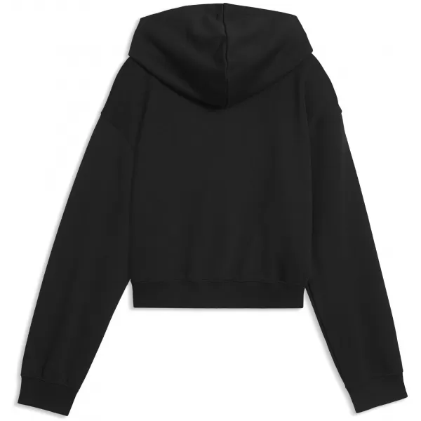  Gyermek pulóver PUMA ESS 2 COLOR NO. 1 LOGO SHORT LENGTH HOOD 68607255 PUMA FEKETE/VILÁGOS LEVENDULA 