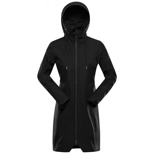  Női meleg softshell kabát ALPINE PRO IBORA 2 FEKETE 