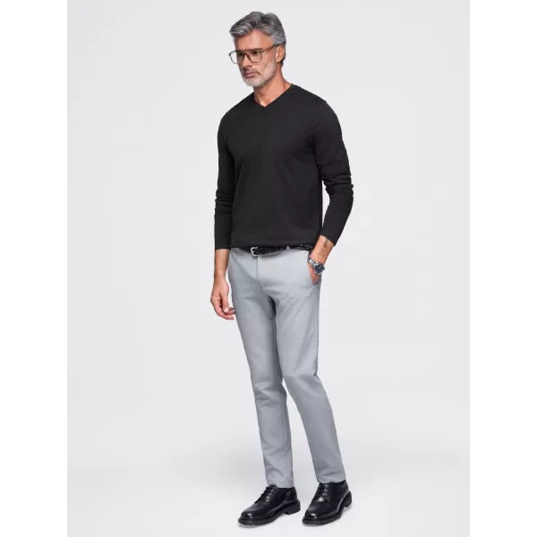  Férfi póló OMBRE OM-LSBL-0143 FEKETE 