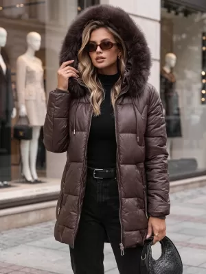 Női kabát DSTREET TY5758 LILA