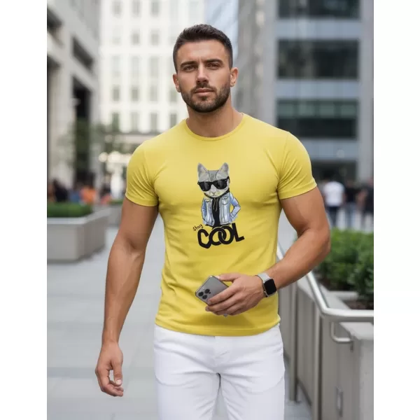  Férfi póló DSTREET NX5018R-YE BOROSTYÁN 