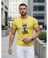 Férfi póló DSTREET NX5018R-YE BOROSTYÁN