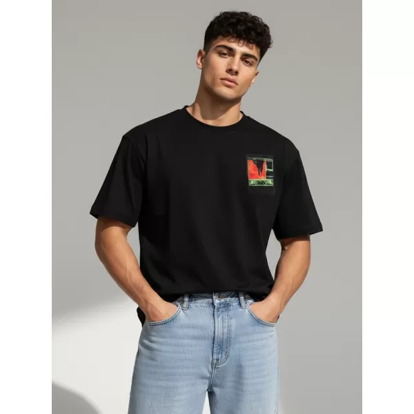  Férfi póló DSTREET RX5304 FEKETE 