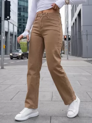 Női nadrág DSTREET UY3095 KARAMELLA