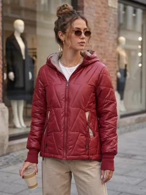 Női kabát DSTREET TY5785 BURGUNDIA