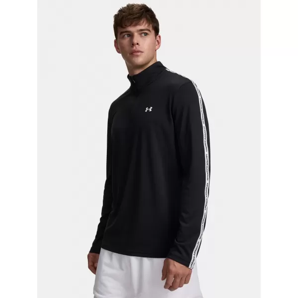  Férfi póló UNDER ARMOUR UA TECH TAPING 1/2 ZIP 6012357-001 FEKETE 
