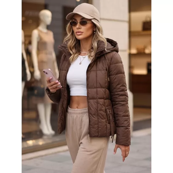  Női kabát DSTREET TY5861 BARNA 