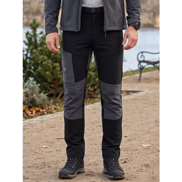  Férfi softshell nadrág ALPINE PRO AKAN 3 FEKETE 