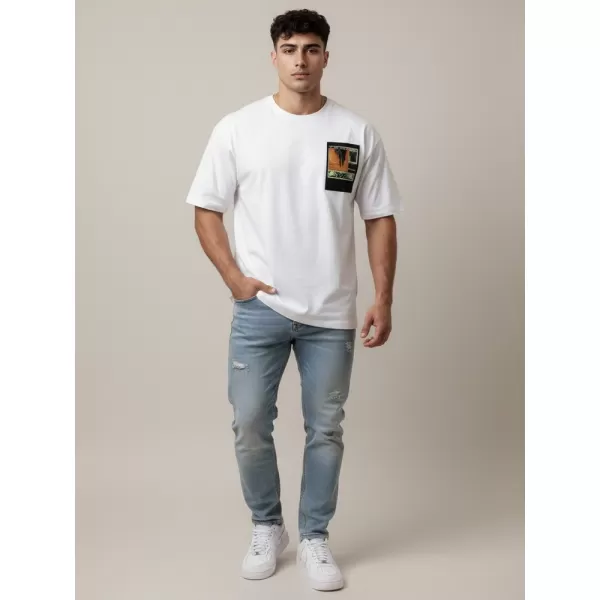  Férfi póló DSTREET RX5301 FEHÉR 